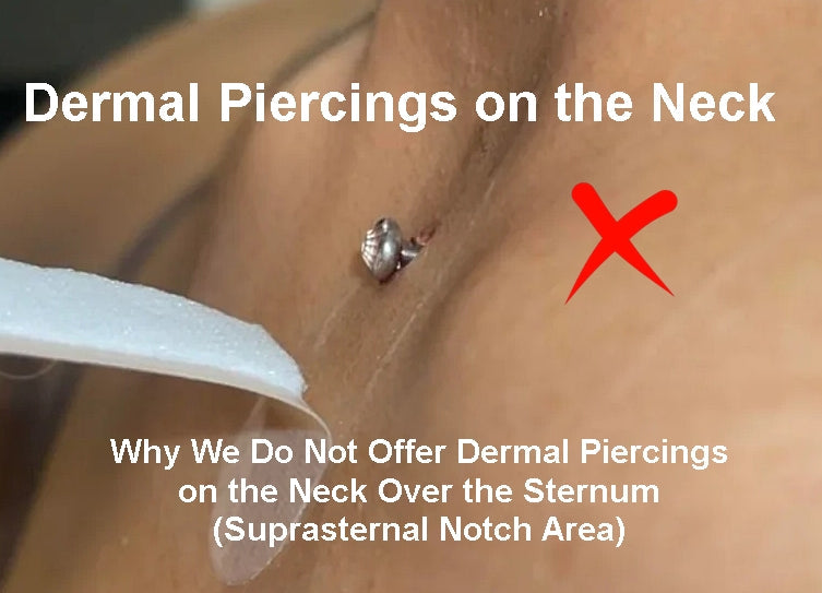 Why We Do Not Offer Dermal Piercings on the Neck