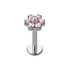 Titanium 16G (1.2mm) Internally Threaded Flower Stud