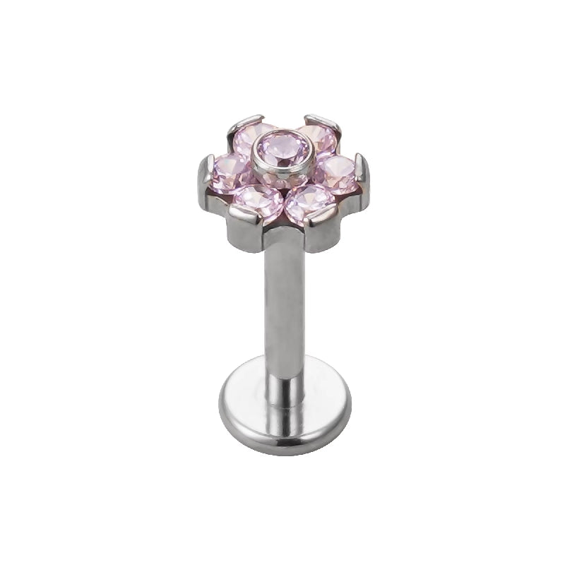 Titanium 16G (1.2mm) Internally Threaded Flower Stud
