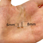 LAB_Curve_11 ASTM F136 Titanium 16G (1.2MM) Internally Threaded Ear Piercing Jewelry