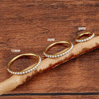 Titanium 16G (1.2MM) Hinged Lock Pearl Studded Piercing Hoop