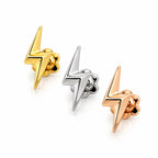 18K Gold Lightning Bolt Piercing Stud