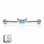 Industrial Heart Bat Barbell – Titanium