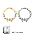 Titanium Daith &amp; Septum Piercing Hoop 16G 8MM