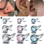 LAB02 ASTM F136 Titanium 18G Threadless Push Pin Labret Stud