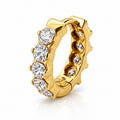 18K Gold Eternity Lab-Grown Diamond 10mm Hoop