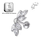 LAB_Curve_15 ASTM F136 Titanium 16G (1.2MM) Internally Threaded Curved Piercing Jewelry
