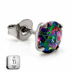 Titanium Rainbow Mystic Stud