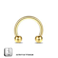 Titanium Horseshoe Daith &amp; Septum Piercing Jewelry 16G