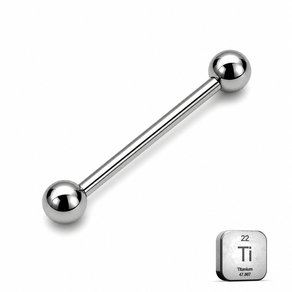 Titanium Nipple Piercing Barbell – Classic Ball Ends