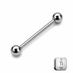 Titanium Nipple Piercing Barbell – Classic Ball Ends