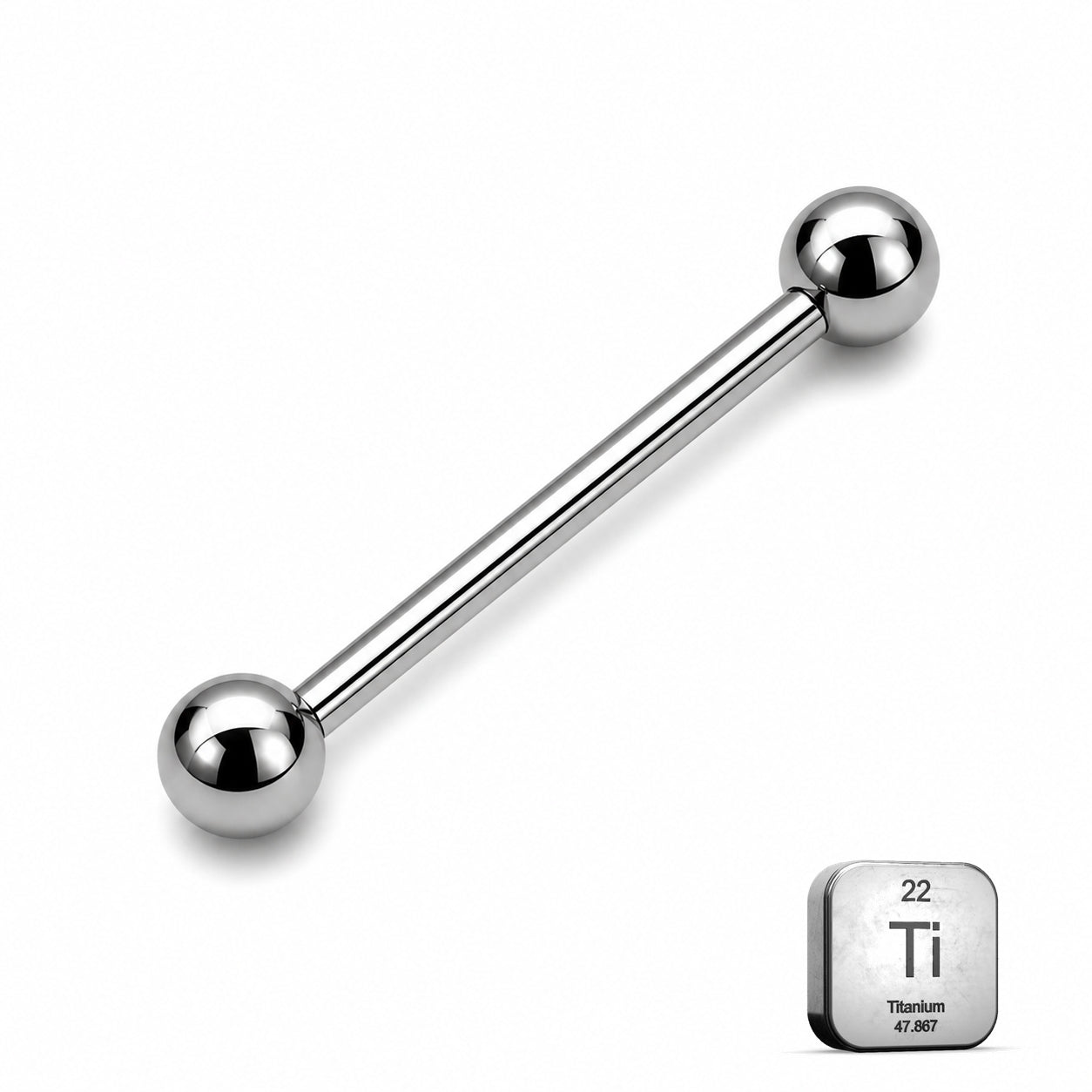 Titanium Nipple Piercing Barbell – Classic Ball Ends
