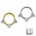 Royal Princess Trinity Titanium Clicker Ring