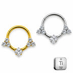 Royal Princess Trinity Titanium Clicker Ring