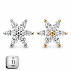  Titanium Flower Dermal Top – Internally Threaded 14G