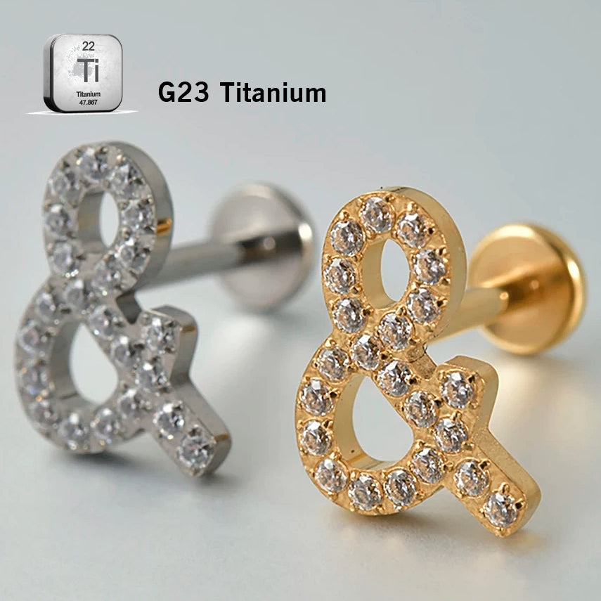 39-1 ASTM F136 Titanium 16G (1.2MM) Internally Threaded &amp; Piercing Stud