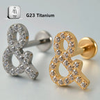 39-1 ASTM F136 Titanium 16G (1.2MM) Internally Threaded &amp; Piercing Stud