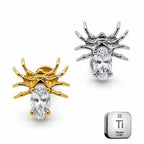 Celestial Spider Titanium Flat Back Stud