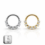Crown Clicker Ring – For Daith & Septum Piercings