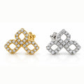 18K Gold Diamond Trinity Piercing Stud