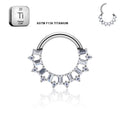 Titanium Daith &amp; Septum Piercing Hoop 16G 8MM