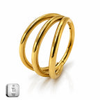 Titanium Three Layers Clicker Hoop