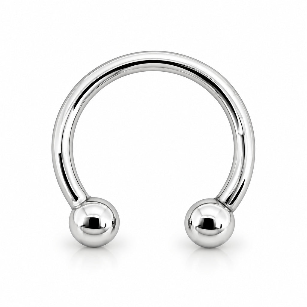14K Gold Classic Circular Horseshoe – Daith & Septum