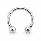 14K Gold Classic Circular Horseshoe – Daith & Septum