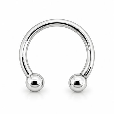 14K Gold Classic Circular Horseshoe – Daith & Septum