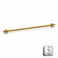 Gold PVD Titanium Industrial Piercing Bar – Spike Ends