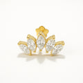 18K Gold Marquise Lab Diamond Cluster – Internally Threaded (Sold Per Piece)