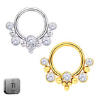 Titanium Daith &amp; Septum Piercing Hoop 16G 8MM