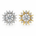 18K Gold Celestial Starburst Natural Diamond Dermal Top