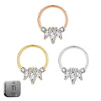Titanium Daith &amp; Septum Piercing Hoop 16G 10MM