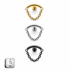 Titanium Chain Hidden Helix Jewelry
