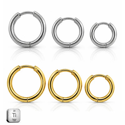 Titanium Hinged Segment Hoop Ring