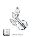 ASTM F136 Titanium 16G (1.2MM) Internally Threaded Piercing Stud