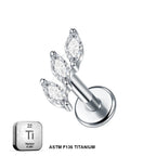 ASTM F136 Titanium 16G (1.2MM) Internally Threaded Piercing Stud