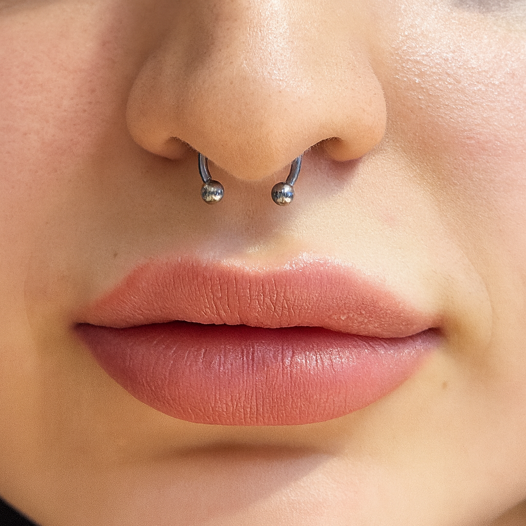 Titanium Horseshoe Daith &amp; Septum Piercing Jewelry 16G