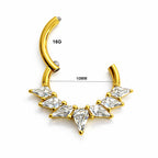 Luxury Marquise Fan Diamond Clicker Ring