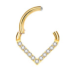 Titanium Daith &amp; Septum Piercing Hoop 16G 8MM