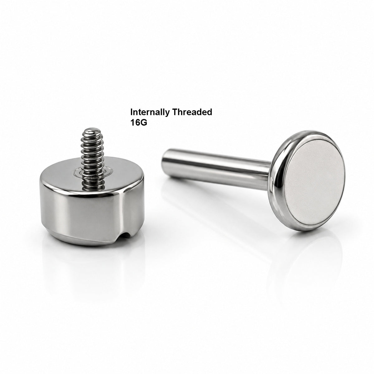 Titanium Pear Cut Flat Back Stud
