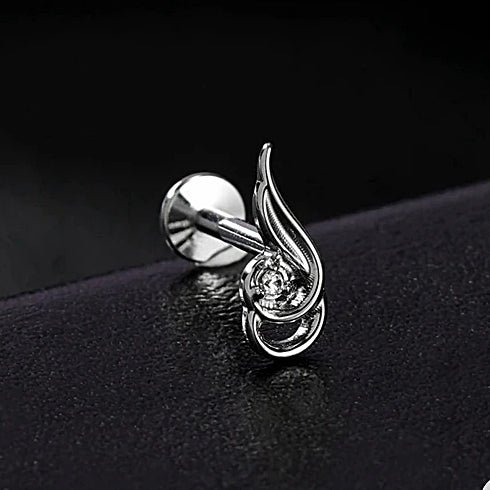 LAB_Fairy_01 ASTM F136 Titanium 16G (1.2mm) Internally Threaded Ear Piercing Stud