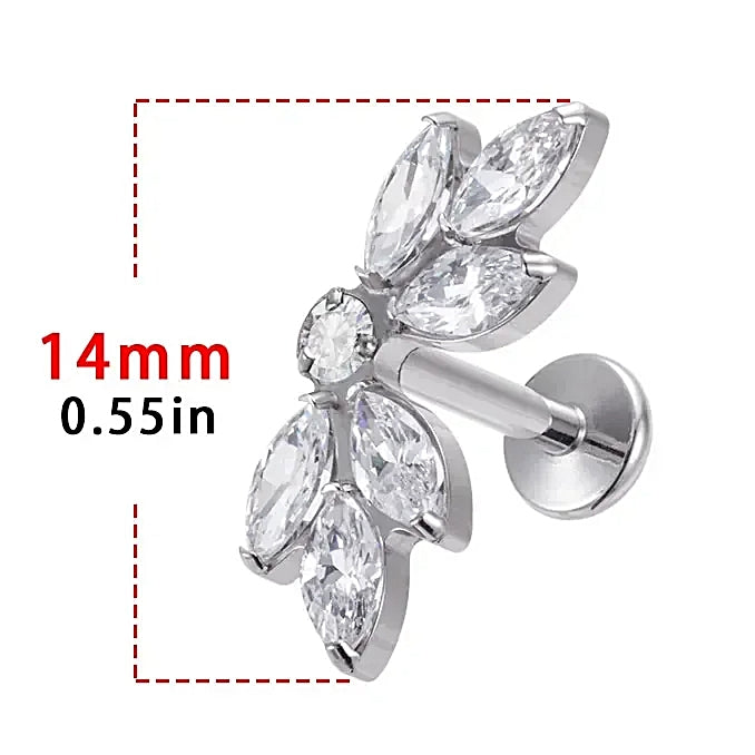 LAB_Curve_15 ASTM F136 Titanium 16G (1.2MM) Internally Threaded Curved Piercing Jewelry