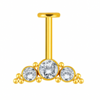 Bugadi / Vertical Helix Cluster — Bezel-Set