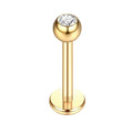 Titanium 16G AND 14G Internally Threaded Labret Stud