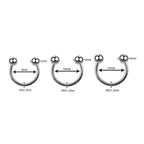 Titanium Horseshoe Daith &amp; Septum Piercing Jewelry 16G