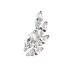 Titanium Lotus Shape 16G (1.2MM) Internally Threaded Labret Stud