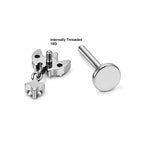 Titanium Lotus Dangle Stud – Multi Colour Crystal Edition