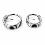 Titanium Triple Band Clicker Hoop